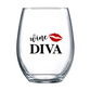 Wine Diva Stemless Wine Glass
